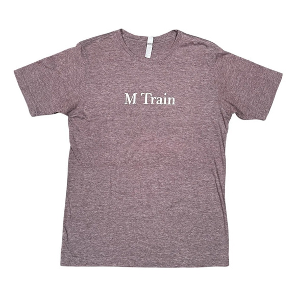 Patti Smith M Train 2015 Book Tour Burgundy T Shirt Mens Medium - Picture 1 of 8
